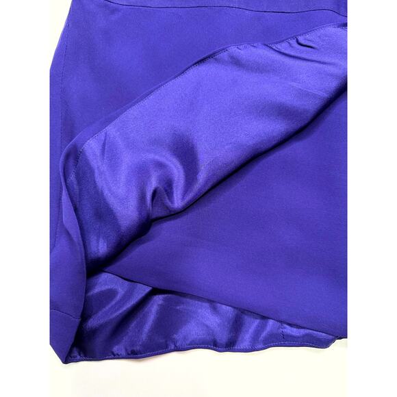 Mason by Michelle Mason sexy lavender 100% Silk Dress Size 0 Halter - Picture 3 of 13